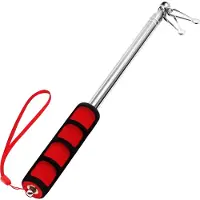 Markenlos Mât de drapeau télescopique - Portable, extensible en acier inoxydable - longueur 150 cm