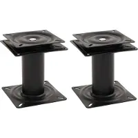 Syfax Piédestaux de siège de bateau 2 pcs siège pivotant à 360° acier