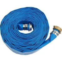 StarTech.com Tuyau d'évacuation en PVC - Tuyau plat pour pompe à eau - 15,2 mètres - 3,8 cm (1,5 pouces) - 6 bars - Agriculture et prévention des inondations - Bleu
