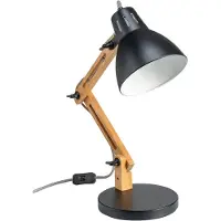 Luxus Europe - Lampe de bureau Robbie, noire - Lampe de lecture - Lampe de bureau