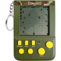 COM - Commando Keyring Arcade - Pocket-sized, Gaming rétro, Noir