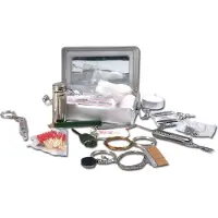 Mil-Tec Kit de survie avec boîte en aluminium