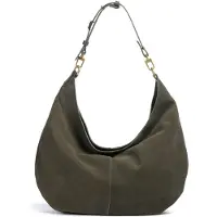 Ted Baker Cuir sac à épaule Amylisa Slouchy Hobo Suede Shoulder Bag Dk - Green olive