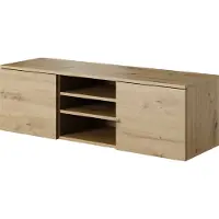 PAWS MÖBEL Armoire RTV murale, 120x38x37, Armoire TV, moderne mat, TV-Lowboard chêne ARTISAN