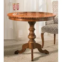 AEA Table à manger de luxe Table ronde en bois massif Italie Nouvelle salle à manger Tables rondes Meubles