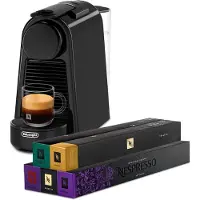 De'Longhi NESPRESSO ORIGINAL ESSENEZA MINI EN85.B Noir + 50 Caps bundle