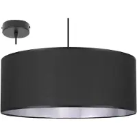 Light11 HOME Suspension élégante avec intérieur argenté – Lampe suspendue avec abat-jour
