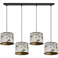 Light11 HOME Suspension, lustre, abat-jour, motif doré