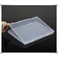 Markenlos Co-link Boîte d'archives portable A4 Plastique transparent Fournitures de bureau Documents Organisateur papier PP Rangement Bac de collecte Magazines Organiseur Box 2-Pack (30 x 21,1 x 2 cm)