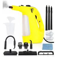 Neighbour's Friend Nettoyeur vapeur portatif 1500 W - 2-en-1 - 120 cm - 450 ml - 4 m Cordon - Jaune
