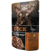 Leonardo - Canard + extra pulled beef - Sachet - 16 x 70 g