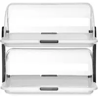 Hendi Présentoir Rolltop - double, 380x260x(H)355mm