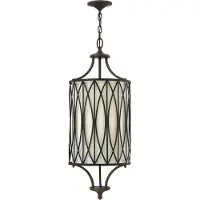 Elstead Lighting Suspension Walden, style victorien, bronze, 3xE14x60W, aluminium, dimensions : 395 x 30,5 x 30,5 cm, IP20,