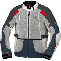 IXS Tourster-BigAir 1.0 Jacke hellgrau-blau-rot 3XL