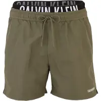 Calvin Klein Shorts de bain 'Intense Power' olive / noir / blanc