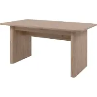 Finori - Table extensible de 160 à 200 cm effet bois - MILY