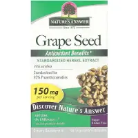 Natures Answer , Pépins de Raisin, 150 mg, 60 Capsules Végétariennes
