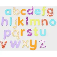 TickiT Rainbow Glitter Letters, 3 ans, Acrylique, Bleu, Or, Vert, Indigo, Orange, Rouge, Violet