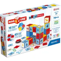 Geomag Magicube Construction de mots Clips recyclés 79 pc