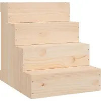 Syfax Escalier pour animaux de compagnie 40x49x47 cm Bois de pin