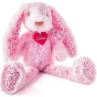 LUMPIN Marionnette à main Lapin Stella rose 34 cm 94097