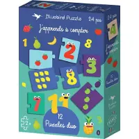 Bluebird Puzzle éducatif - Duo Puzzle apprendre à compter - 24 pièces