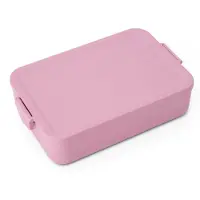 Brabantia Lunchbox Make & Take 25.5 x 16.7 x 6.2 cm, Pink, Lunch box, Pink, Rose