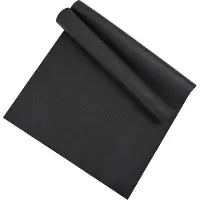 vidaXL Tapis de protection sportif Noir 150 x 75 x 0,6 cm PVC haute densité