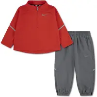 Nike Dri Fit Miler Long Sleeve Set Rouge,Gris 24 Months-3 Years Garçon