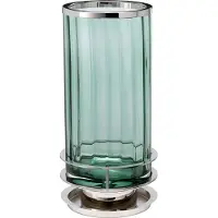 Quintiesse Lampe de table Arno vert et argent 1xGX53x9W, verre, dimensions : 36,4 x 17,1 x 17,1 cm, IP20,