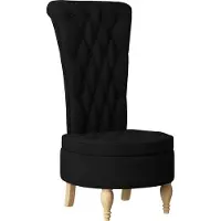 vidaXL Fauteuil-lit Noir 56,5 x 70 x 110 cm Tissu