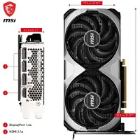 MSI VENTUS GEFORCE RTX 4070 2X 12G OC carte graphique NVIDIA 12 Go GDDR6X
