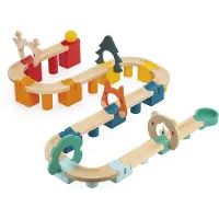 Janod Construction circuit bille Mon premier circuit en bois