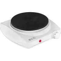 Ecg EV 1512 White | Plaque de cuisson individuelle | Diamètre de la plaque 185 mm | Puissance absorbée 1.500 W | Thermostat réglable en continu |