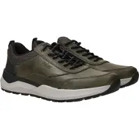 Rieker Chaussures de ville pour hommes, couleur verte, matière synthétique, taille 40