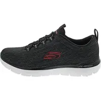 SKECHERS Summits - Chaussures de sport Louvin pour femmes, chaussures de course, noires, pour le quotidien