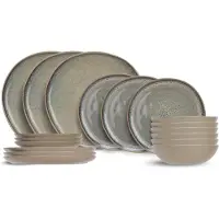Cosy & Trendy Set de service Cosy&Trendy - Serviesset 6 personnes - Oona Sand-Green - 18 pièces