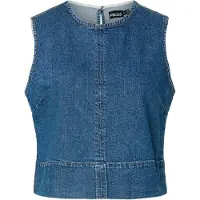 Pieces Chemisier 'PCSILKE' bleu denim