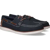 Rieker Mocassin bleu foncé / marron