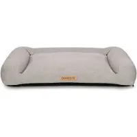 Dogeste Lit pour chien 118x78 cm taille XXL en tissu mouton – gris