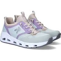 Rieker Chaussures pour femmes, chaussures basses, mocassins, couleur verte, style décontracté