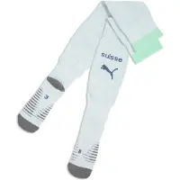 Puma Hommes, Chaussettes de sport, SFV Striped Socks Replica (31 - 34), Turquoise, Bleu