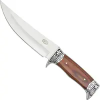 Speck Sck Hunting With Wooden Handle Knife Marron