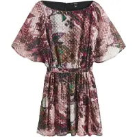 Next Robe vert foncé / rose ancienne / noir / blanc cassé