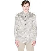 Armani Exchange pour homme. XM001942AF19194F1165 Chemise beige douce (XL), Casuel, Coton, Classique, Manche longue
