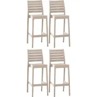 CLP set de 4 tabourets de bar Ares, couleur:boue