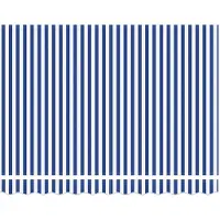 vidaXL Store à rallonge bleu et blanc 3 x 2 m