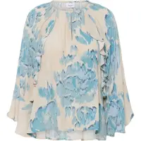 Saint tropez Chemisier 'PollyanaSZ' beige clair / bleu clair
