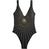 Rockett St George Maillot de bain or / noir