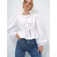Trend Alaçatı Stili Chemisier blanc
